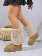 2026 Winter Women's Non-Slip, Thickened, Warm Flat Boots