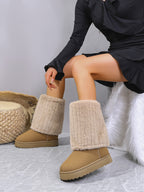 2026 Winter Women's Non-Slip, Thickened, Warm Flat Boots